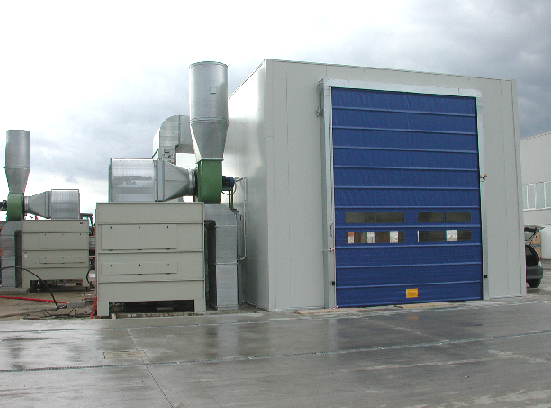 Impianto di verniciatura cabinato combinato