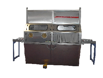 Impianto di lavaggio manuale ad armadio per solventi infiammabili