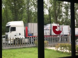 camion in consegna