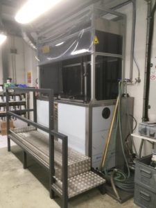 impianto di sverniciatura ad ultrasuoni