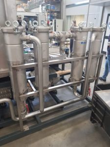 impianto di lavaggio posizionato